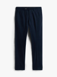 Blue Smart Casual Denton Straight Chinos  Men