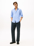 Multi Smart Casual Slim Fit Stripe Poplin Shirt  Men