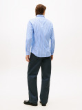 Multi Smart Casual Slim Fit Stripe Poplin Shirt  Men