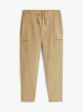 Beige Performance Harlem Packable Tapered Trousers  Men