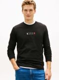 Black Logo Jersey Long Sleeve T-Shirt  Men