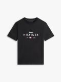 Μαύρο T-Shirt Με Λογότυπο Και Στρογγυλή Λαιμόκοψη  Άνδρες