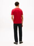 Red Logo Graphic Jersey Crew Neck T-Shirt  Men