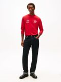 Red Graphic Jersey Long Sleeve T-Shirt  Men