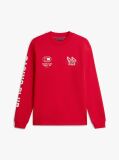 Red Graphic Jersey Long Sleeve T-Shirt  Men