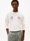 Beige Graphic Jersey Long Sleeve T-Shirt  Men