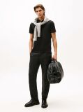 Black Regular Fit Concealed Placket Polo Shirt  Men