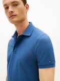 Blue Regular Fit Concealed Placket Polo Shirt  Men