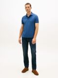 Blue Regular Fit Concealed Placket Polo Shirt  Men