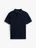 Blue Regular Fit Concealed Placket Polo Shirt  Men