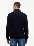 Blue Rib Zip Through Cardigan  Men