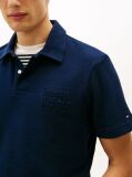 Blue Regular Fit Logo Polo Shirt  Men