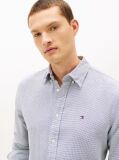 Blue Regular Fit Dobby Shirt  Men