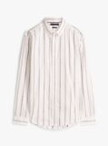 Multi Regular Fit Logo Pinstripe Jacquard Shirt  Men