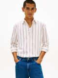 Multi Regular Fit Logo Pinstripe Jacquard Shirt  Men