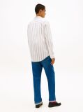 Multi Regular Fit Logo Pinstripe Jacquard Shirt  Men
