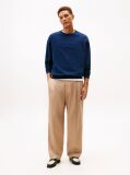 Blue Logo Terry Crew Neck Sweatshirt  Men