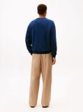 Blue Logo Terry Crew Neck Sweatshirt  Men