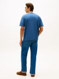 Blue Logo Embroidery Relaxed Crew Neck T-Shirt  Men
