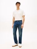 Blue Whiskered Regular Straight Leg Jeans  Men