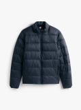 Blue Mid Weight Stand Collar Jacket  Men