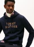 Blue Logo Graphic Hoody  Men