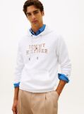 White Logo Graphic Hoody  Men