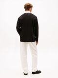 Black Logo Appliqué Relaxed Rugby Polo Shirt  Men