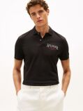 Black Regular Fit Heritage Logo Polo Shirt  Men