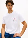 White This T-shirt is made from performance stretch Pima cotton and given an extra tactile touch by the embossed logo.  Men