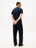 Blue TH Crest Embroidery Interlock Knit T-Shirt  Men
