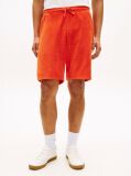Orange Flag Embroidery Towelling Sweat Shorts  Men