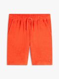 Orange Flag Embroidery Towelling Sweat Shorts  Men