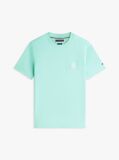 Blue Logo Embroidery Jersey T-Shirt  Men