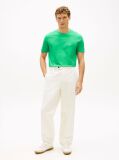 Green Logo Embroidery Jersey T-Shirt  Men