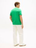Green Logo Embroidery Jersey T-Shirt  Men