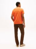 Orange Logo Embroidery Jersey T-Shirt  Men