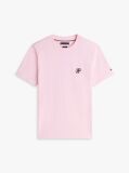 Pink Logo Embroidery Jersey T-Shirt  Men