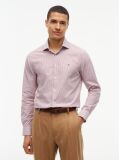Red Slim Fit Stripe Shirt  Men