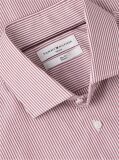 Red Slim Fit Stripe Shirt  Men