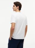 Μπεζ Βαμβακερό T-Shirt Με Λογότυπο Και Κλασική Λαιμόκοψη  Άνδρες
