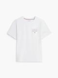Μπεζ Βαμβακερό T-Shirt Με Λογότυπο Και Κλασική Λαιμόκοψη  Άνδρες
