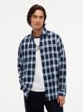 Blue Regular Fit Check Shirt  Men