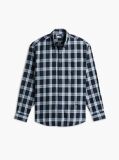 Blue Regular Fit Check Shirt  Men