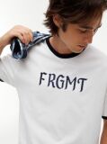 Μπεζ Άνετο Βαμβακερό T-Shirt  Άνδρες