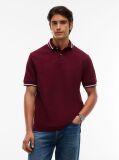Red Relaxed Fit Foulard Jacquard Polo Shirt  Men