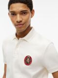 Beige Regular Fit Logo Interlock Knit Polo Shirt  Men