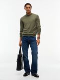 Green New York Label Pure Wool Jumper  Men