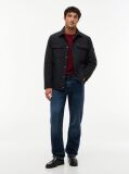 Black Packable Lightweight Shirt Jacket  Men