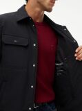 Black Packable Lightweight Shirt Jacket  Men